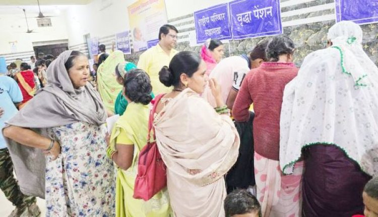 नंदई शिविर में 82 आवेदनों का निराकरण