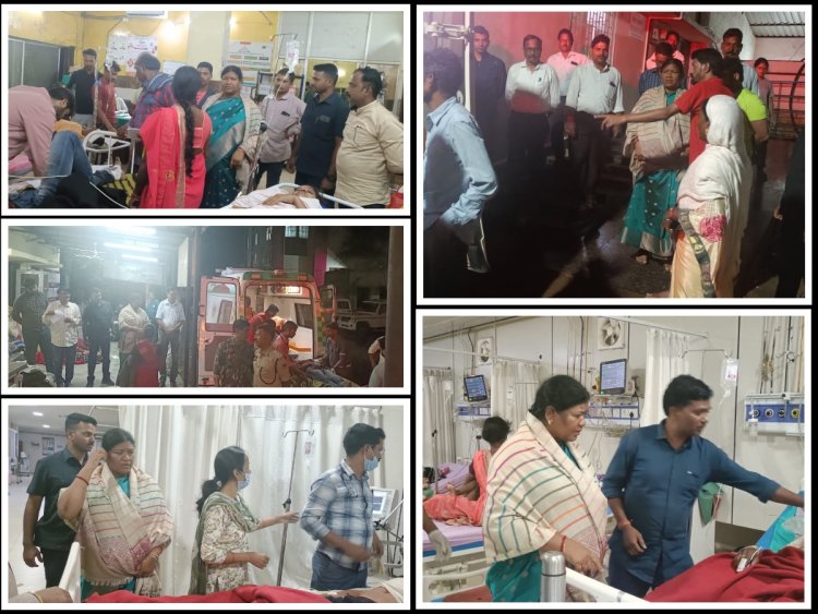 मानवता का परिचय दे पूरी रात बगीचा और अंबिकापुर के अस्पताल में घायलों की मदद में जुटी रही जशपुर विधायक श्रीमती रायमुनी भगत,दिया बेहतर उपचार का निर्देश,कहां विष्णु सरकार घायलों और मृतकों के परिवार के साथ खड़ी है