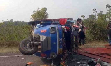 मध्यप्रदेश में सड़क हादसा एक ही परिवार के तीन लोगों की मौत