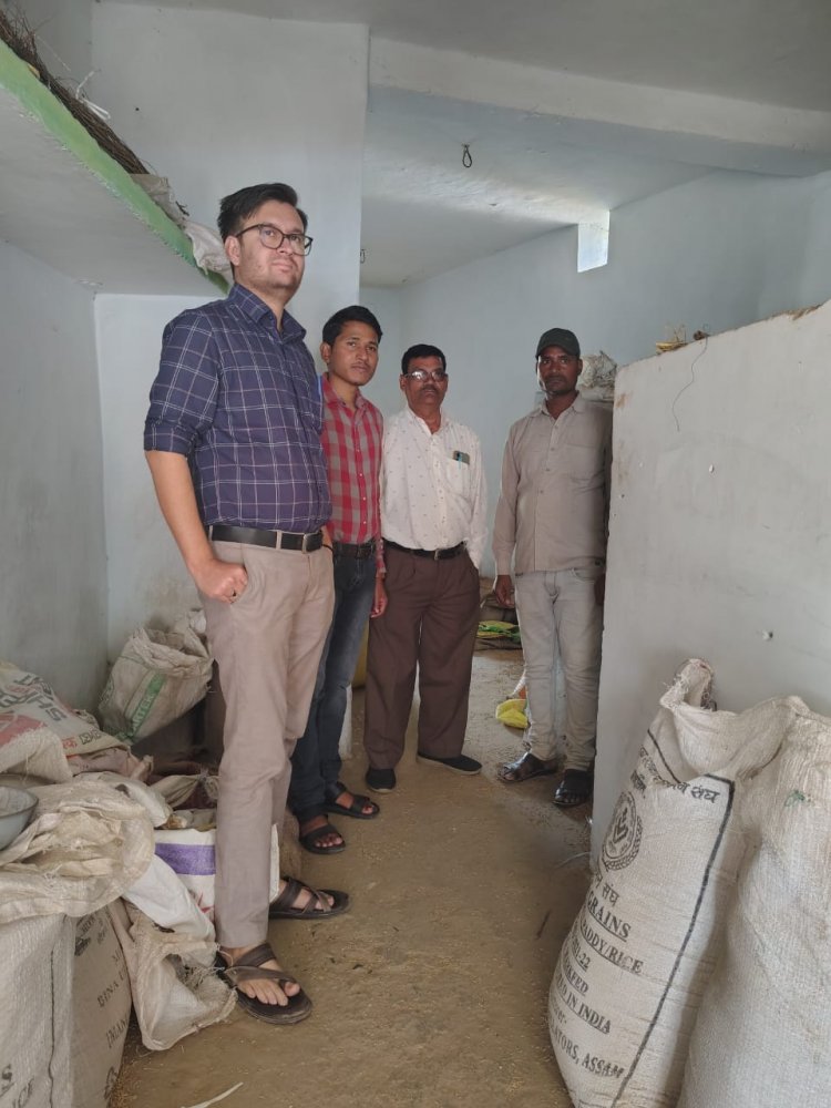 संयुक्त टीम ने बिचौलिए से 24.99 लाख मूल्य के 1055 क्विंटल अवैध धान किया जब्त