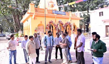 *जिले की सुख समृद्धि की कामना के साथ कलेक्टर श्री व्यास ने किया मंदिर का औचक निरीक्षण ,,किलकिलेश्वर धाम में विकास कार्यों को मिलेगी रफ्तार,,श्रद्धालुओं की सुविधाओं पर विशेष फोकस*