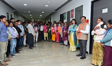 सुकमा जिले के ग्राम पंचायत प्रतिनिधियों से उपमुख्यमंत्री शर्मा ने की मुलाकात