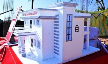 मुख्यमंत्री ने बगीचा के मंगल भवन निर्माण कार्य का किया अवलोकन