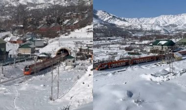 बर्फ से ढकी वादियों में दौड़ी वंदे भारत ट्रेन, लोग बोले – ''ये तो स्विट्जरलैंड लग रहा है!'' वायरल वीडियो देख हर कोई रह गया दंग