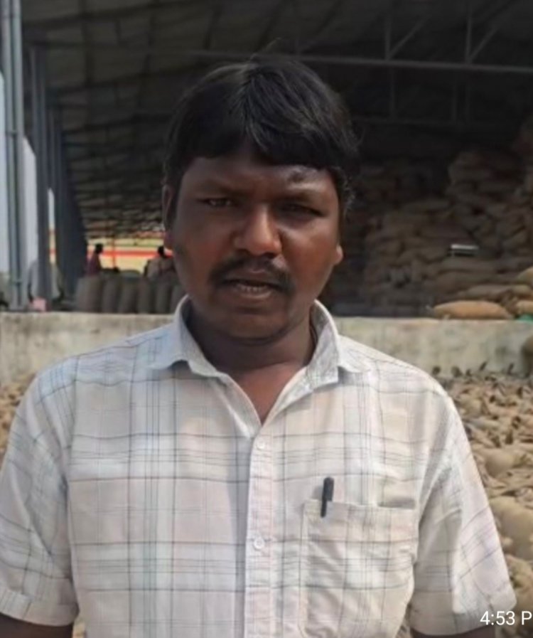 *अपने घर के नजदीकी धान खरीदी केंद्र में धान बेचकर किसान राजकमल ने हुआ खुश*