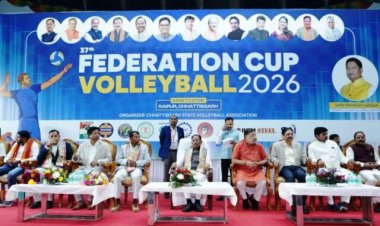 मुख्यमंत्री  विष्णु देव साय ने 37वीं फेडरेशन कप व्हॉलीबॉल चैंपियनशिप का किया उद्घाटन