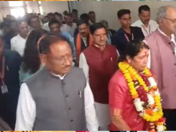 Rajya Sabha Election 2026: भाजपा प्रत्याशी लक्ष्मी वर्मा ने भरा नामांकन, CM विष्णुदेव साय बने प्रस्तावक