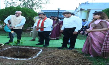 राज्यपाल डेका ने किया पौधरोपण, कवर्धा कलेक्ट्रेट परिसर में रोपा आम का पौधा, पर्यावरण संरक्षण का दिया संदेश