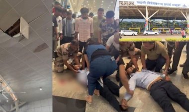 BREAKING: स्वामी विवेकानंद एयरपोर्ट में बड़ा हादसा, 30 फीट ऊंचाई से गिरा मजदूर, हुई मौत
