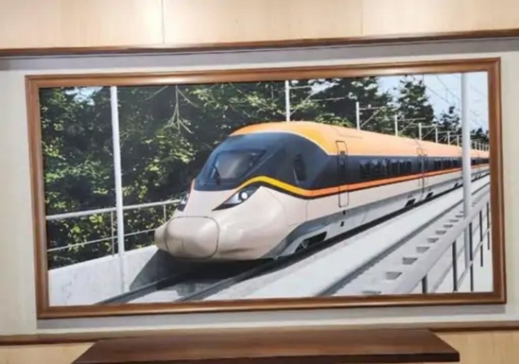 INDIA FIRST BULLET TRAIN : भारत की पहली बुलेट ट्रेन की झलक जारी