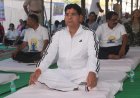 छत्तीसगढ़ महतारी और भगवान धनवंतरि की वंदना से सारंगढ़ में योग दिवस का शंखनाद