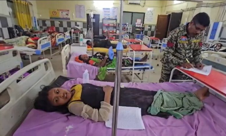 सूरजपुर में मजदूरों से भरी पिकअप पलटी, 19 घायल: कई नाबालिग भी थे सवार, एक की हालत गंभीर