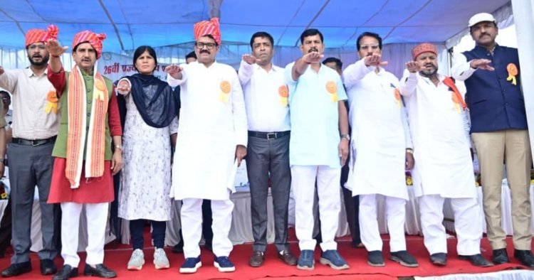 रिमझिम फुहारों के बीच खेल प्रतिभाओं ने भरी उड़ान, 26वीं राज्य स्तरीय शालेय क्रीड़ा प्रतियोगिता का भव्य शुभारंभ….